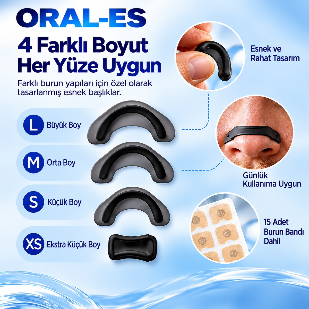 ORAL-ES™ - Manyetik Burun Bandı