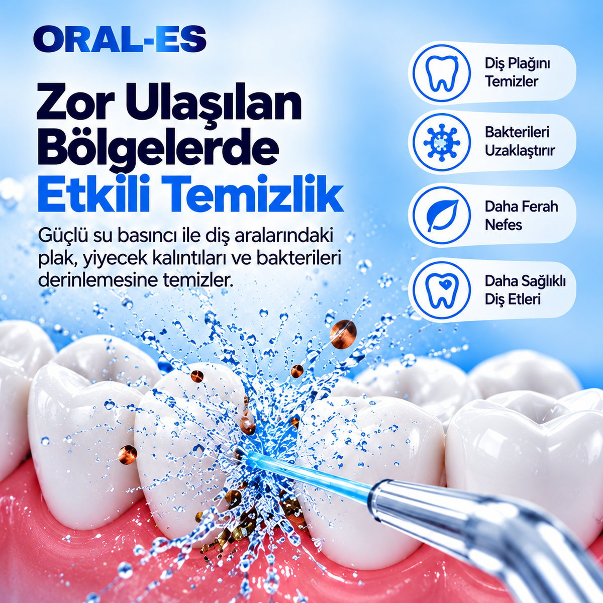 ORAL-ES™ - Ağız Duşu Bakım Cihazı